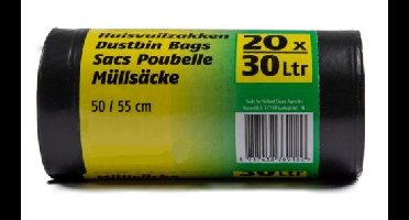 Vuilniszak 30L 20 stuks op rol